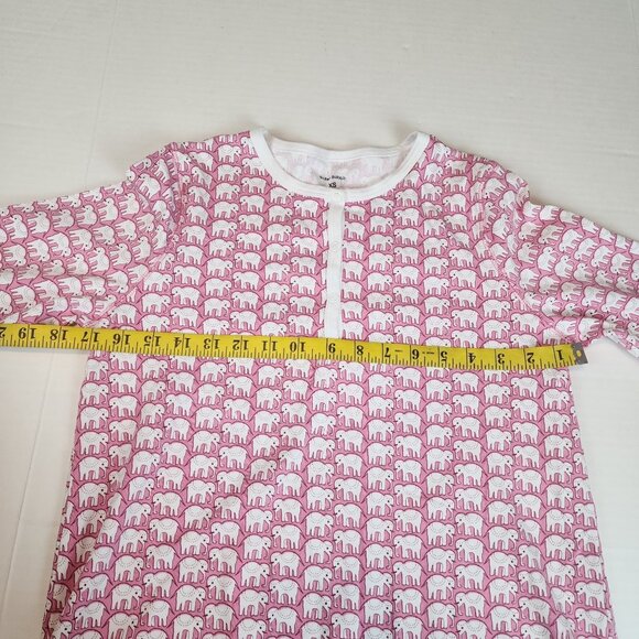 Roller Rabbit pajama top XS Pink Elephant print long sleeve - Picture 9 of 9